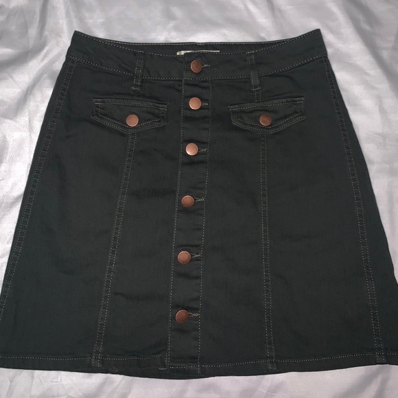 Olive green trendy skirt - Picture 1 of 2